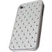 ZIRCO-IP4-BLA - Coque rigide avec strass coloris blanc Apple iPhone 4/4S