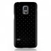 ZIRCOS5MININOIR - Coque rigide noire avec des strass incrustés pour Samsung Galaxy S5 Mini